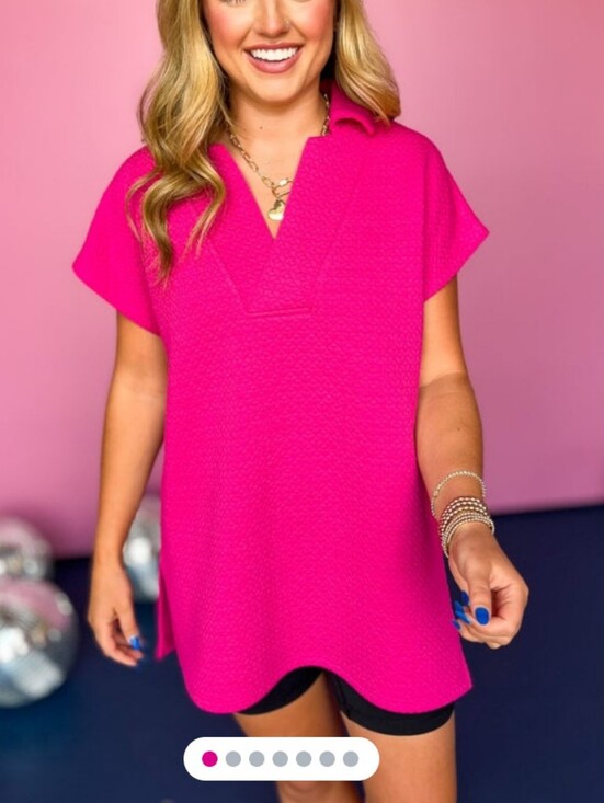 SSYS Tops - SSYS Diamond Quilted Magenta Every Day  Top